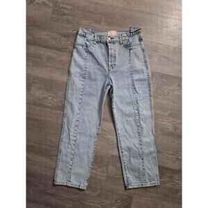 Revice Denim Gemini Different Views High Waist Straight Leg Blue Jeans Size 30